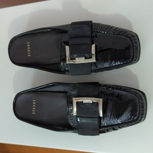 Stuart Weitzman Black Patent Mules
